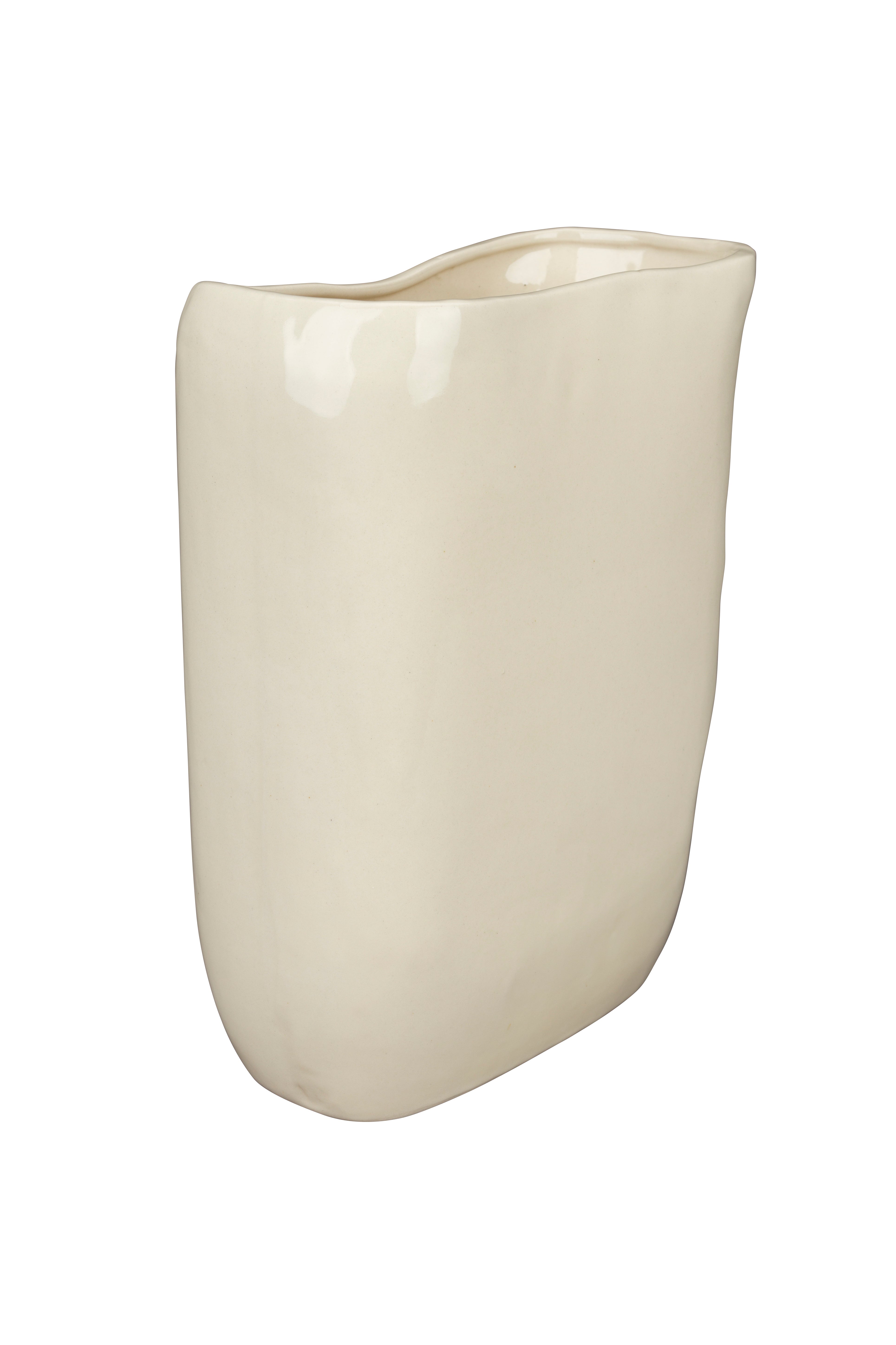 Dutchbone Edna Beige Ceramic Vase Medium
